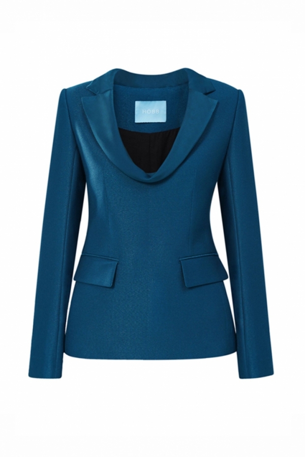 HEDY COWL NECKED SUIT JACKET