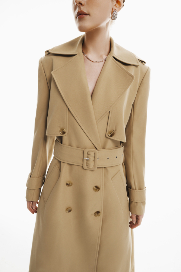 STELLA DOUBLE-BREASTED TRENCH COAT