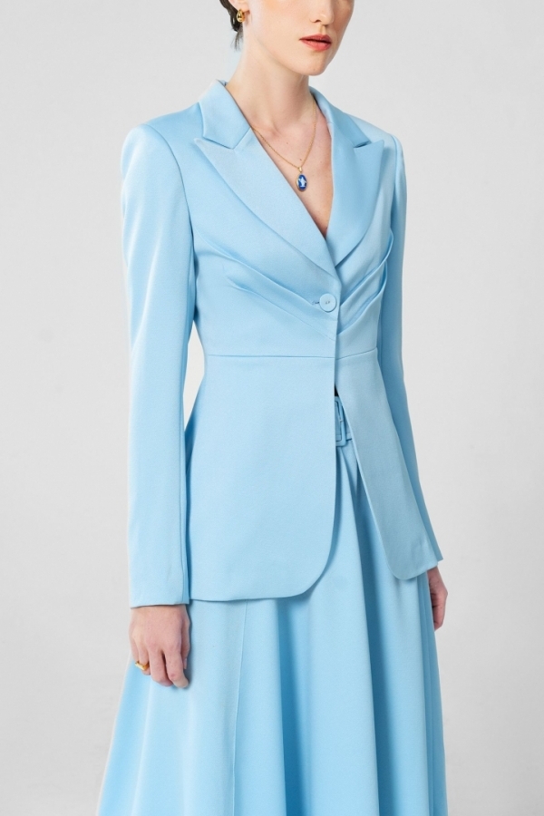 ANINE PLEAT FITTED SUIT JACKET