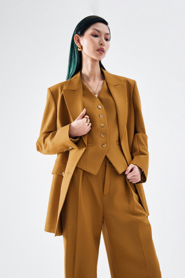 EDITH DOUBLE-BREASTED TAILORED JACKET