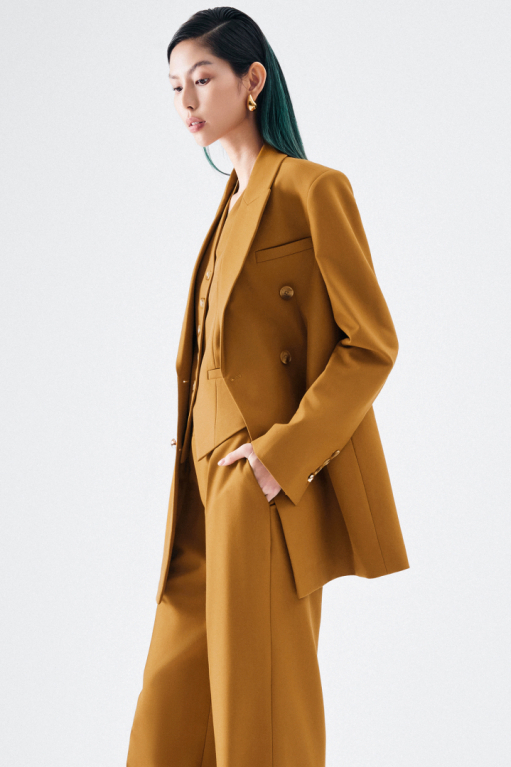 EDITH DOUBLE-BREASTED TAILORED JACKET