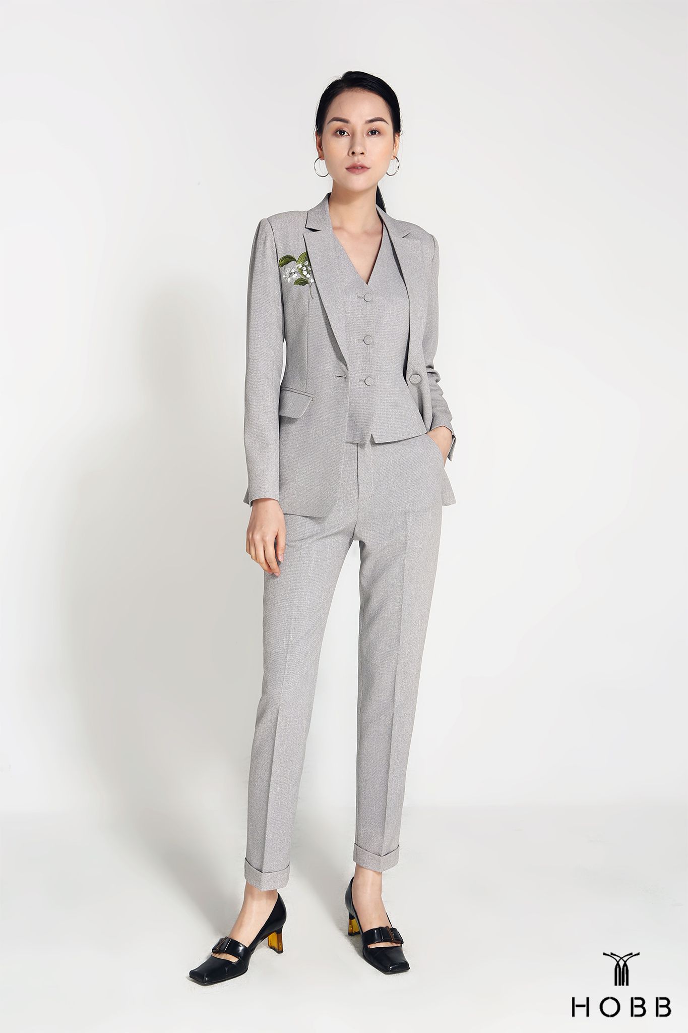 EMBROIDERY SLIM SUIT JACKET HOBB Design