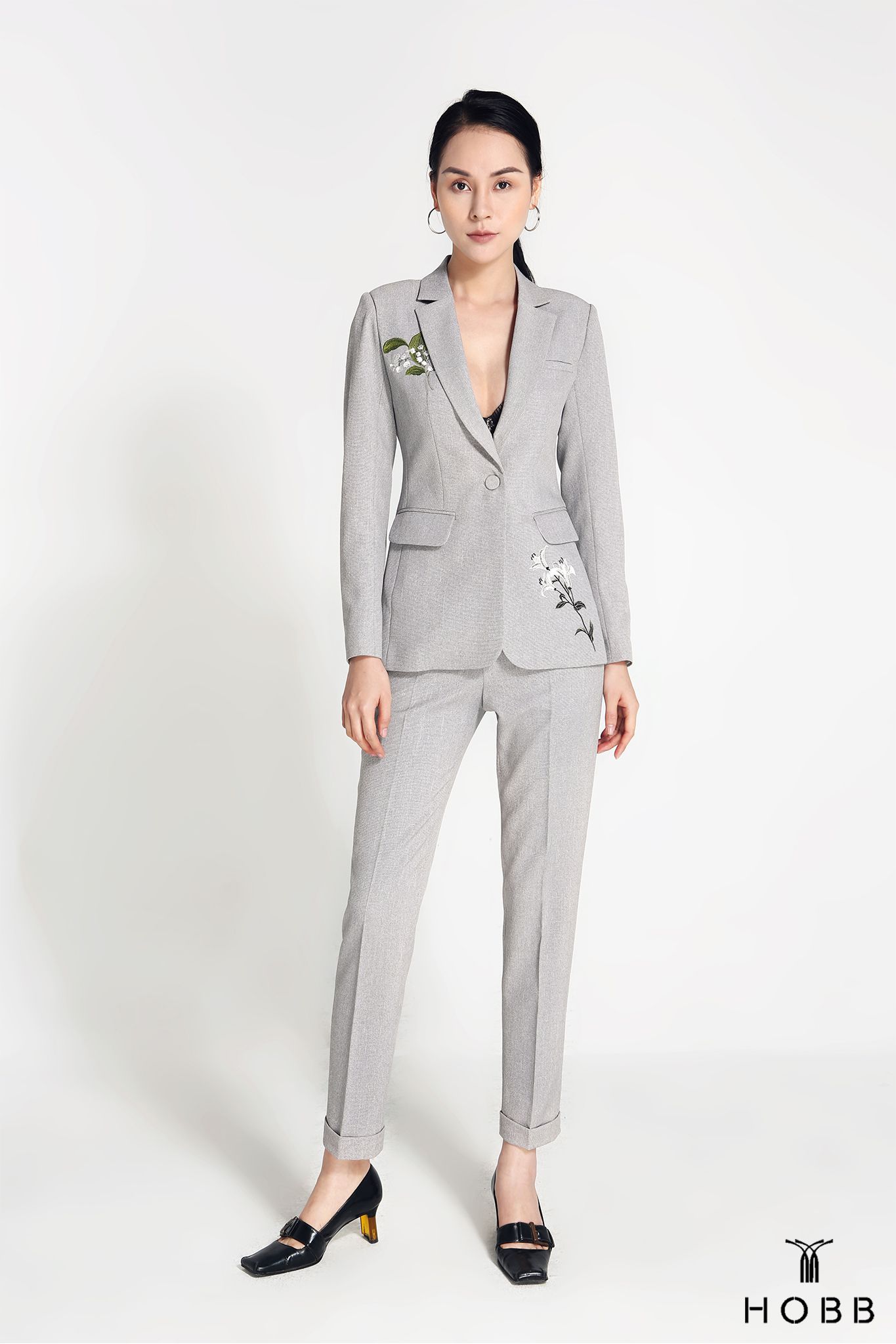 EMBROIDERY SLIM SUIT JACKET HOBB Design