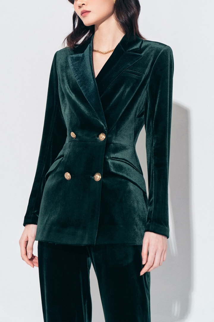 COTTON VELVET SUIT JACKET | HOBB Design