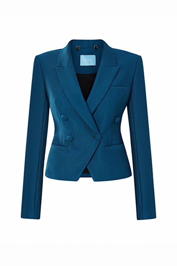 SPENCER CROPPED DOUBLE BREASTED SUIT JACKET | HOBB Design